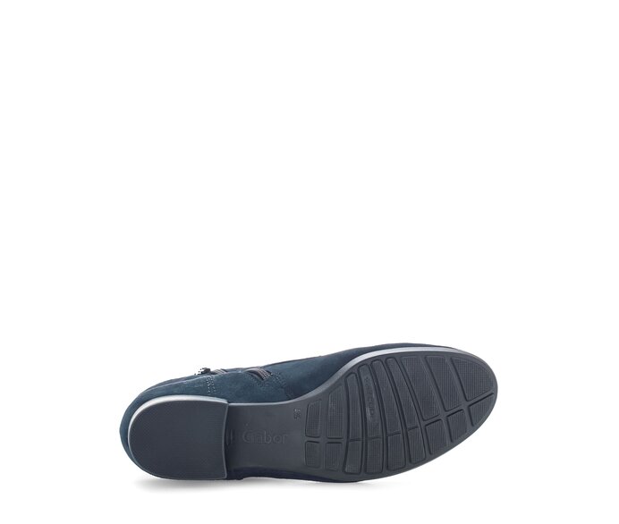 Gabor Damen  Schnürstiefelette Blau - Rauleder