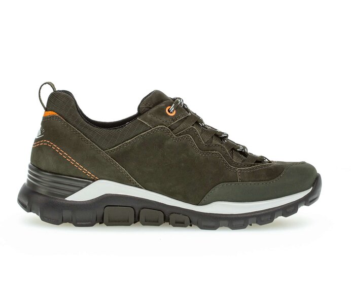 Gabor Damen  Sneaker Low Grün - Materialmix Leder/Lederimitat