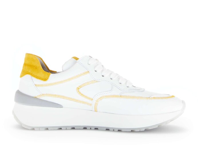 Gabor Damen  Sneaker Low Weiß - Glattleder