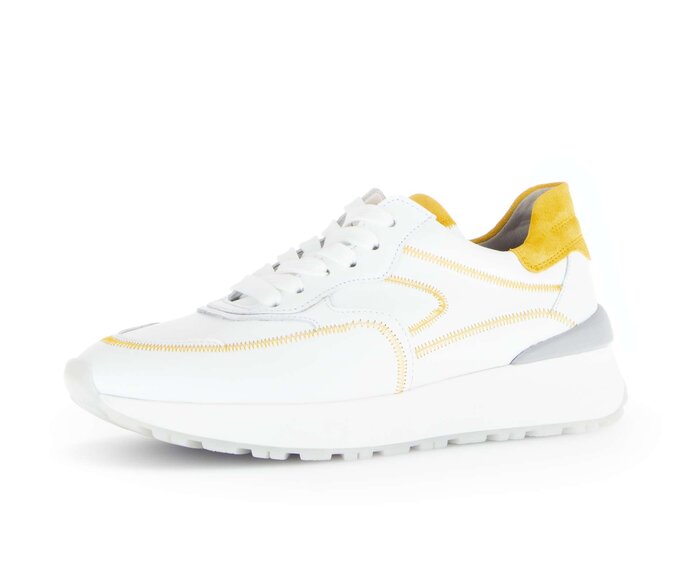 Gabor Damen  Sneaker Low Weiß - Glattleder
