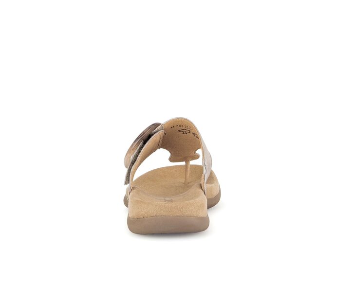 Gabor Damen  Zehentrenner Beige - Rauleder