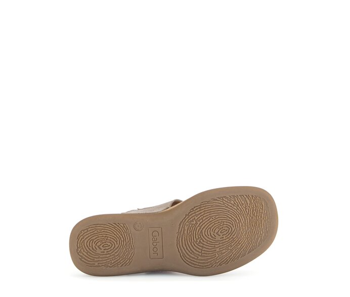 Gabor Damen  Zehentrenner Beige - Rauleder