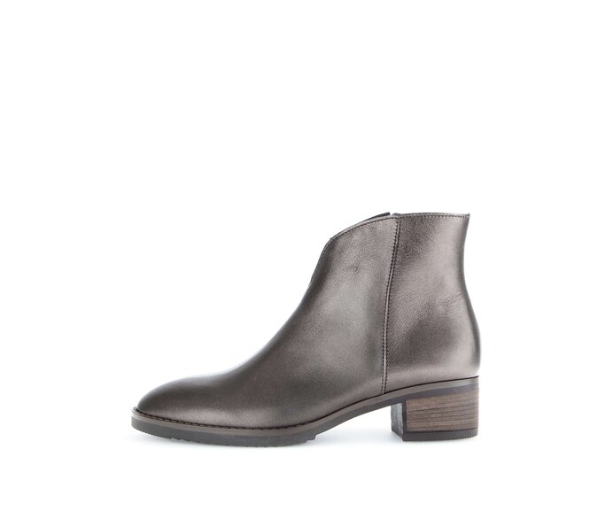 Gabor Damen Elegante Stiefelette Bronze - Glattleder