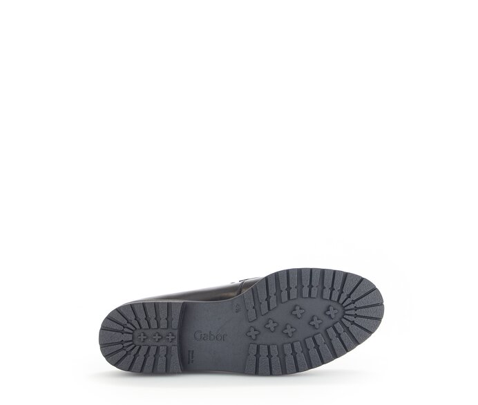 Gabor Damen  Loafer Schwarz - Glattleder