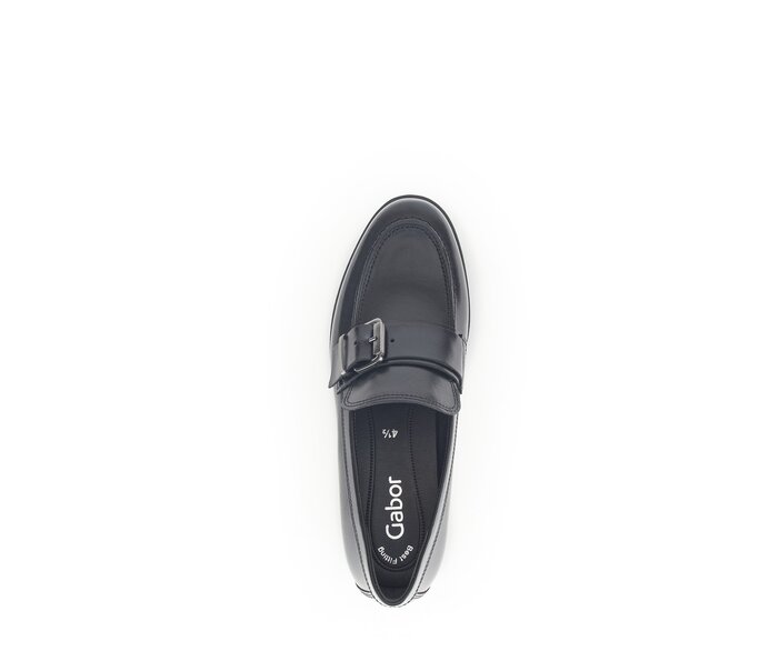 Gabor Damen  Loafer Schwarz - Glattleder