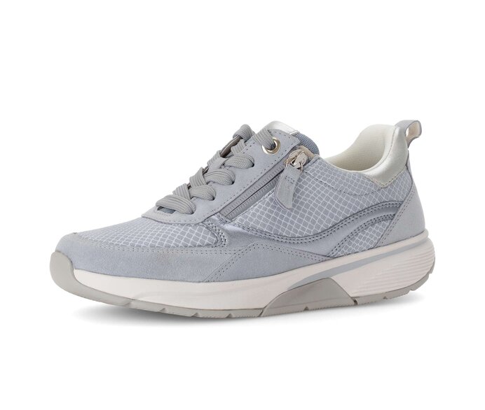 Gabor Damen  Sneaker Low Blau - Materialmix Leder/Lederimitat