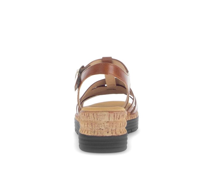 Gabor Damen  Riemchensandale Beige - Glattleder
