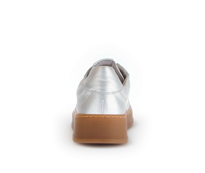 Gabor Damen  Sneaker Low Silber - Materialmix Leder
