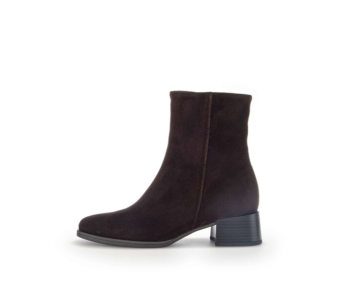 Gabor Damen Elegante Stiefelette Braun - Rauleder