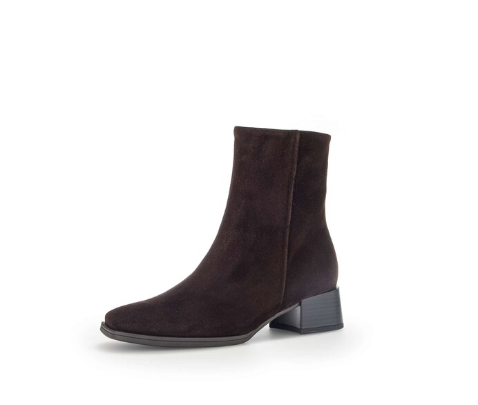 Gabor Damen  Elegante Stiefelette Braun - Rauleder