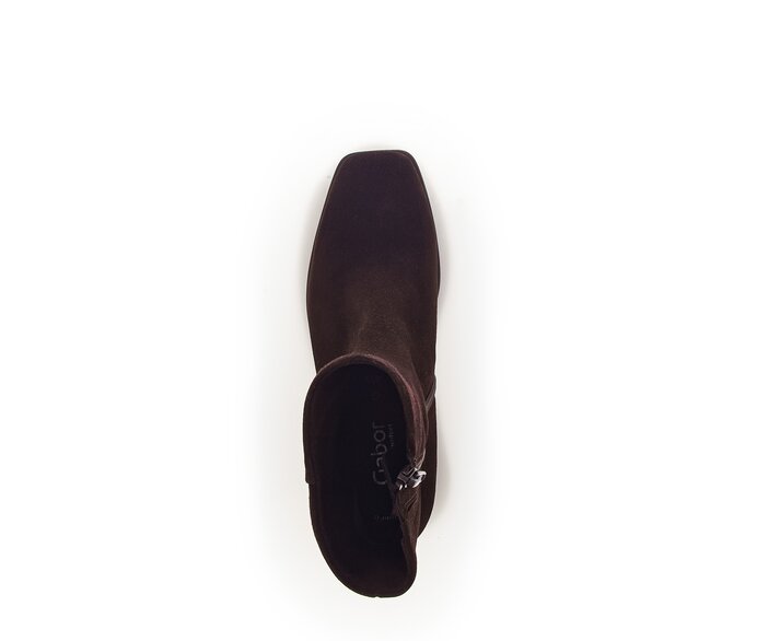 Gabor Damen  Elegante Stiefelette Braun - Rauleder