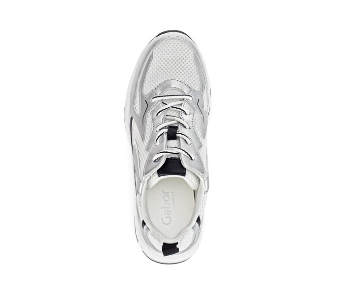 Gabor Damen  Sneaker Low Weiß - Textil