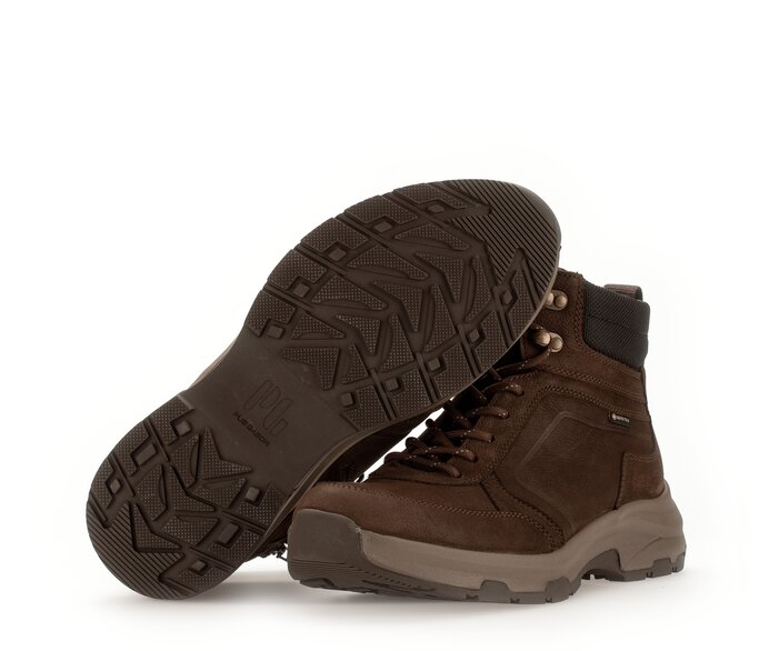 Pius Gabor Herren Sportlicher Stiefel Braun - Materialmix Leder/Textil
