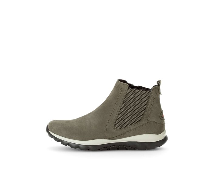 Gabor Damen Sportliche Stiefelette Grün - Rauleder