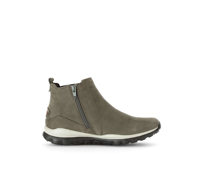 Gabor Damen  Sportliche Stiefelette Grün - Rauleder