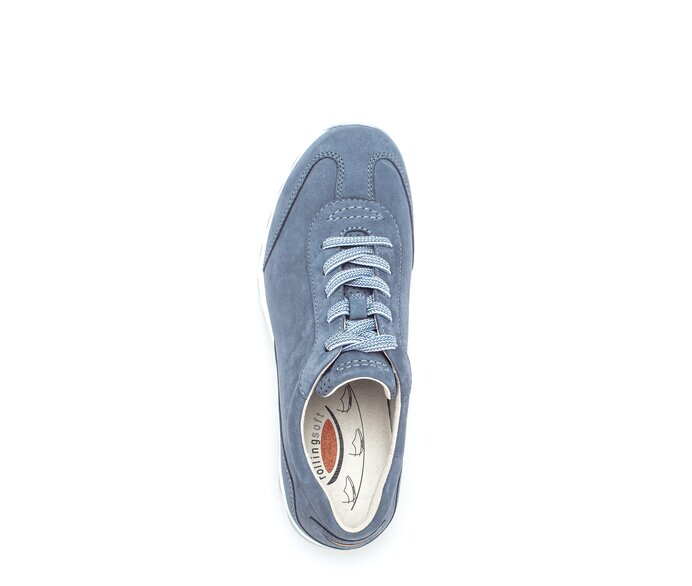 Gabor Damen  Sneaker Low Blau - Rauleder