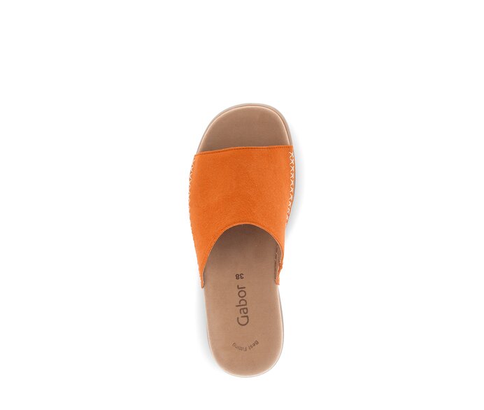 Gabor Damen  Pantolette Orange - Rauleder