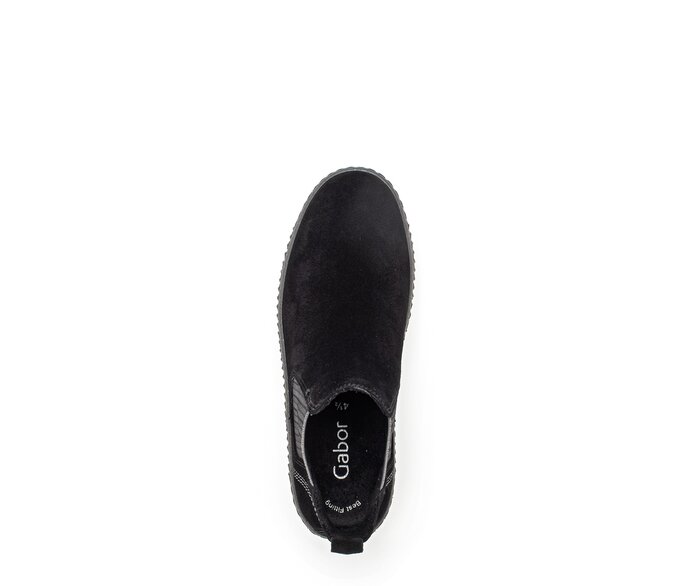 Gabor Damen  Chelsea Boot Schwarz - Rauleder