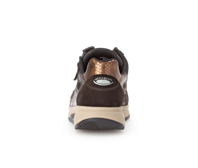 Gabor Damen  Sneaker Low Braun - Materialmix Leder