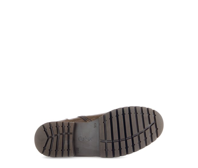 Gabor Damen  Schnürstiefelette Braun - Lackleder