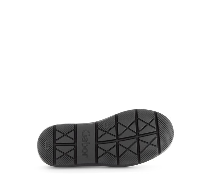 Gabor Damen  Sportliche Stiefelette Schwarz - Glattleder