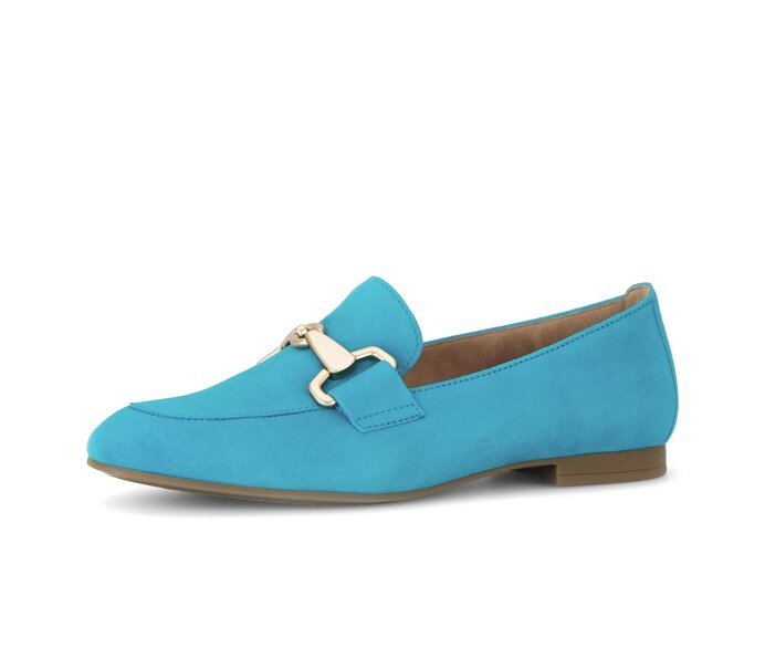 Gabor Damen  Slipper Blau - Rauleder