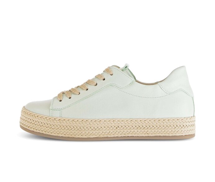 Gabor Damen Sneaker Low Grün - Glattleder