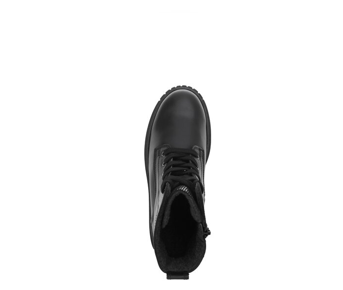 Gabor Damen  Schnürstiefelette Schwarz - Materialmix Leder