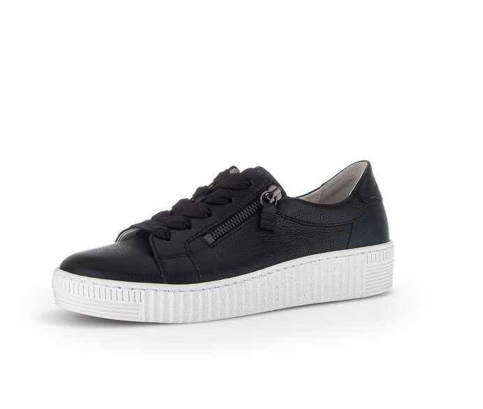 Gabor Damen  Sneaker Low Schwarz - Glattleder