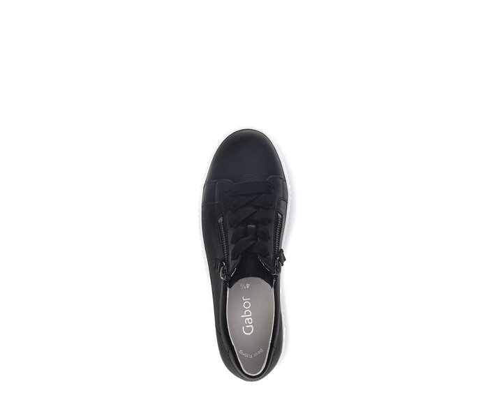 Gabor Damen  Sneaker Low Schwarz - Glattleder