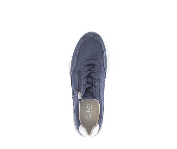 Gabor Damen  Sneaker Low Blau - Rauleder