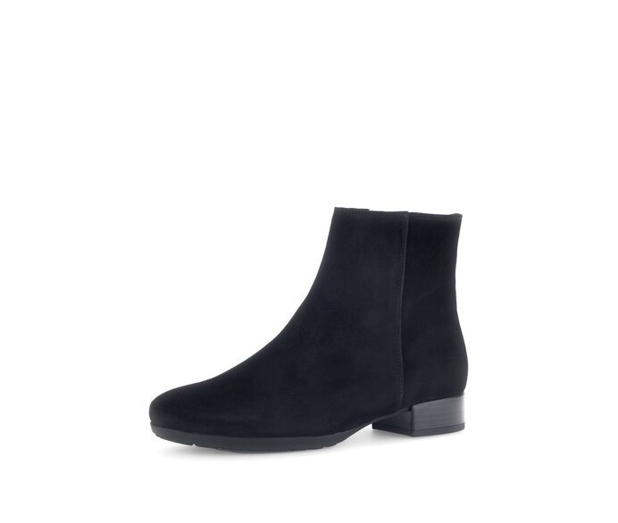 Gabor Damen  Elegante Stiefelette Schwarz - Rauleder
