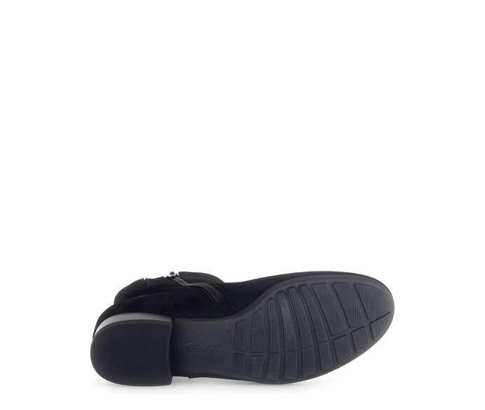 Gabor Damen  Elegante Stiefelette Schwarz - Rauleder