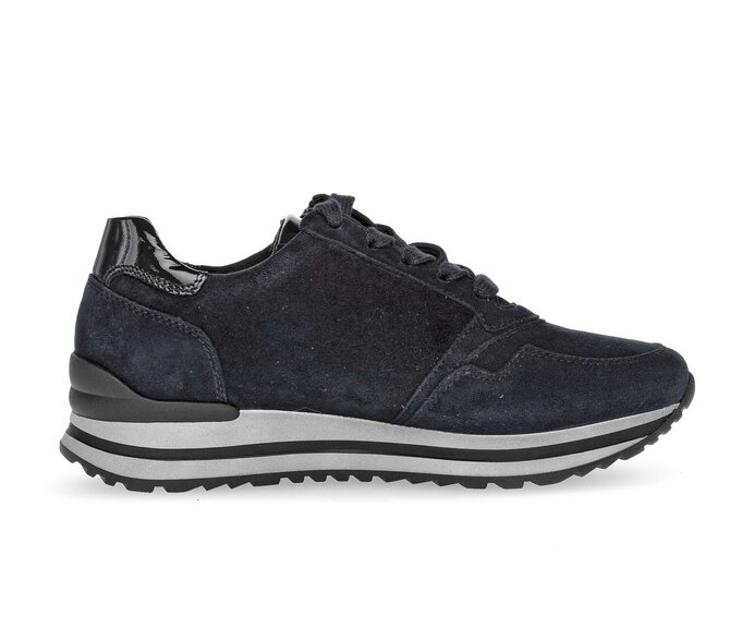 Gabor Damen  Sneaker Low Blau - Rauleder