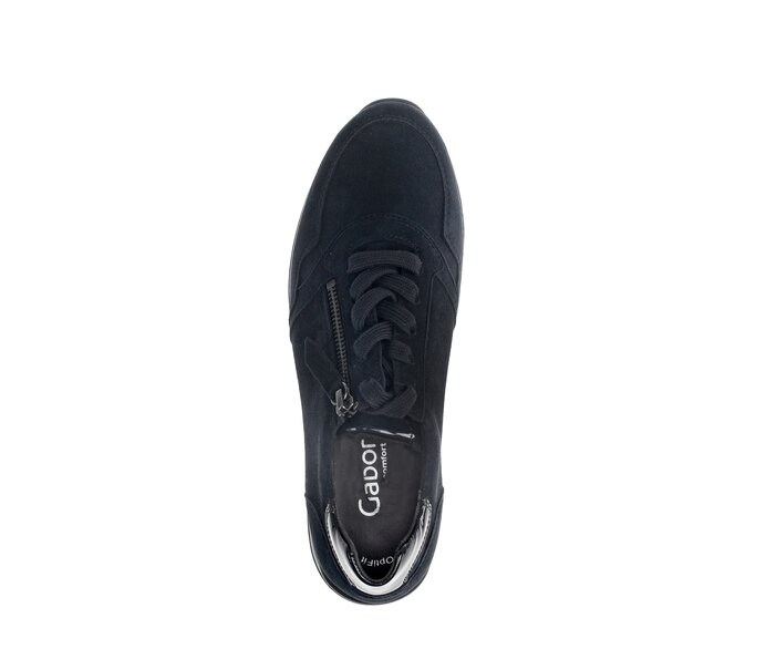 Gabor Damen  Sneaker Low Blau - Rauleder