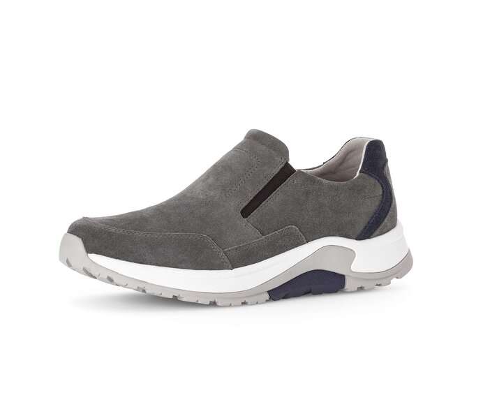 Gabor Herren Rollingsoft Sneaker Low Grau - Rauleder