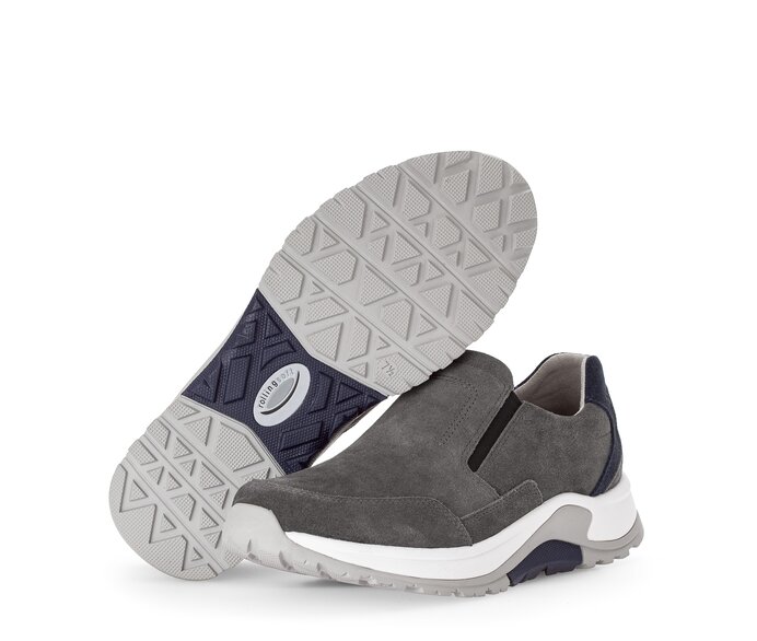 Gabor Herren Rollingsoft Sneaker Low Grau - Rauleder