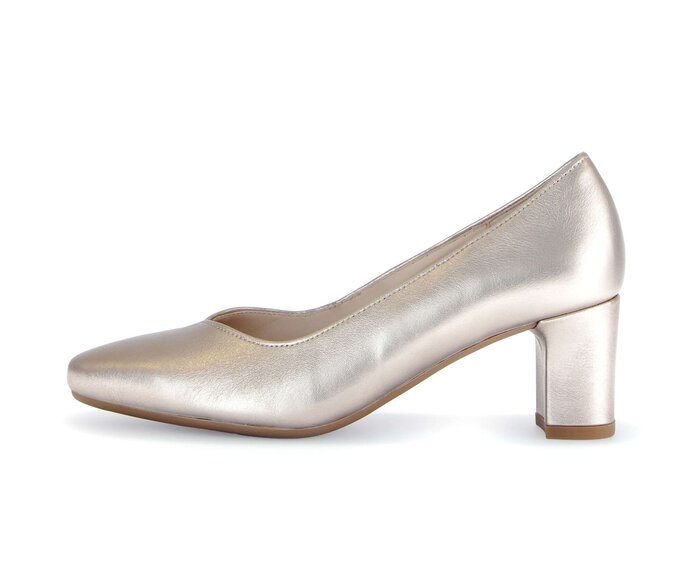 Gabor Damen Eleganter Pumps Gold - Effektleder