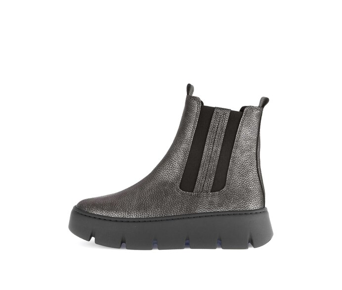Gabor Damen Chelsea Boot Grau - Effektleder