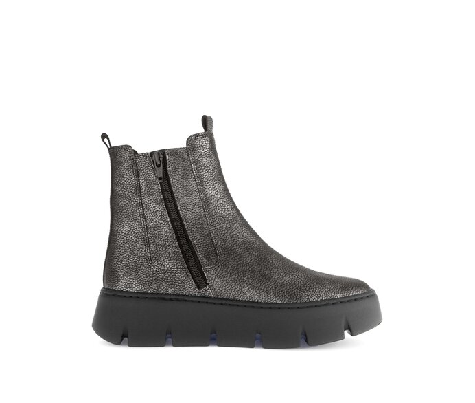 Gabor Damen  Chelsea Boot Grau - Effektleder