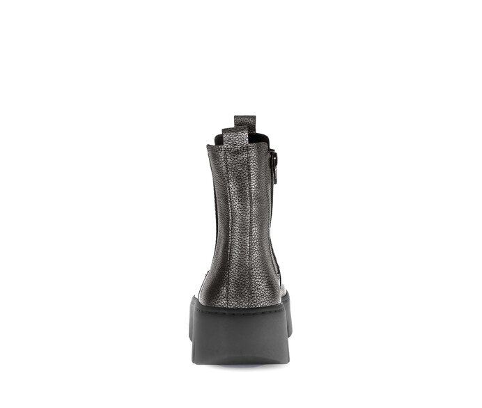 Gabor Damen  Chelsea Boot Grau - Effektleder