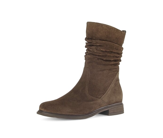Gabor Damen  Elegante Stiefelette Braun - Rauleder