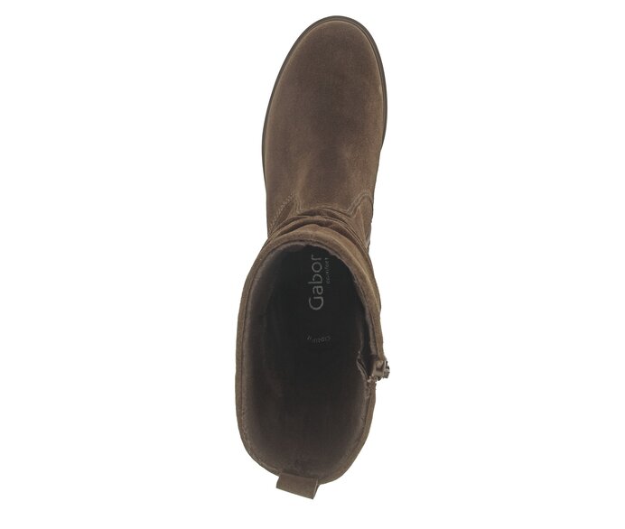 Gabor Damen  Elegante Stiefelette Braun - Rauleder