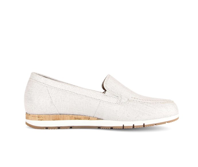 Gabor Damen  Slipper Gold - Leder Reptiloptik