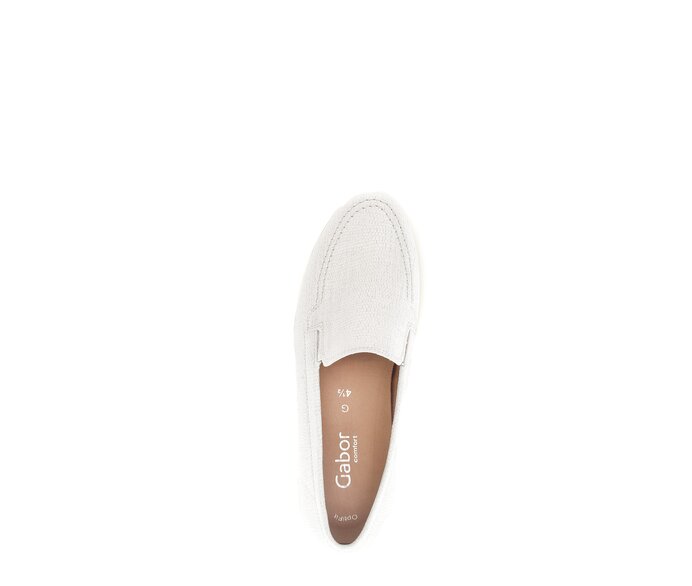 Gabor Damen  Slipper Gold - Leder Reptiloptik