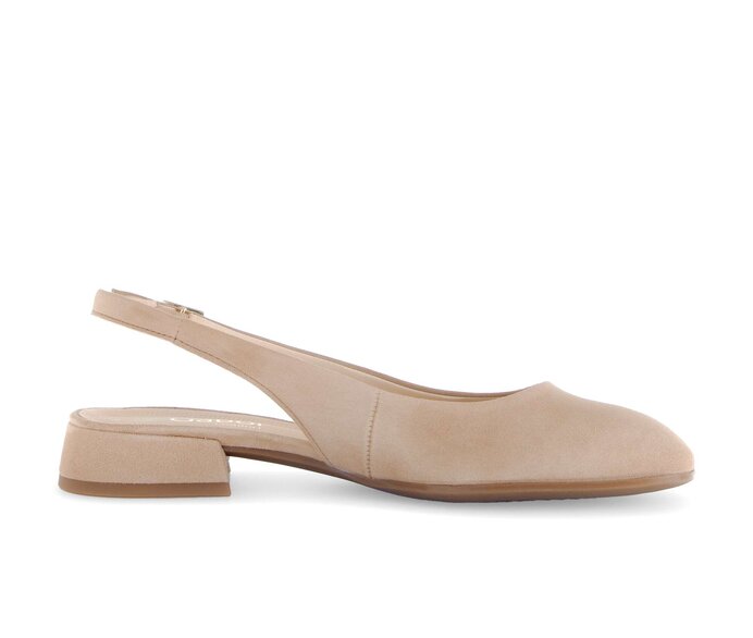 Gabor Damen  Slingpumps Beige - Rauleder