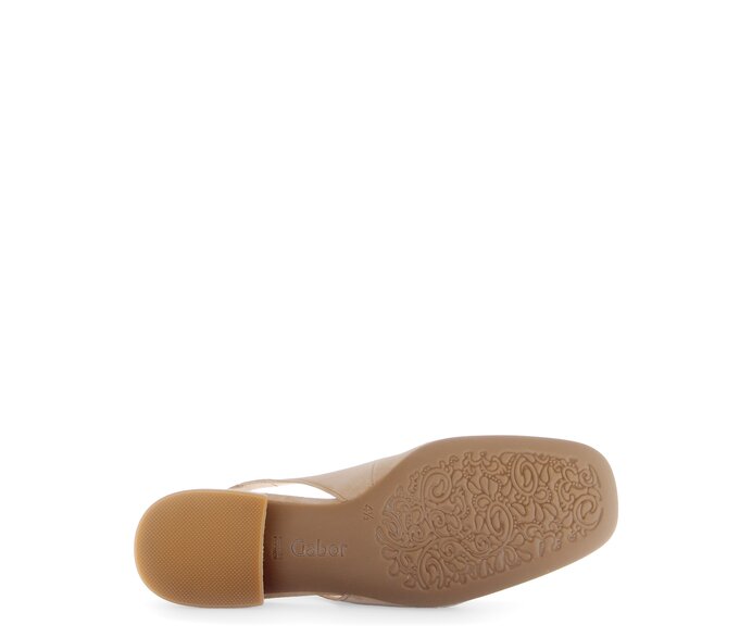 Gabor Damen  Slingpumps Beige - Rauleder