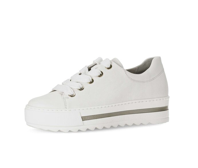 Gabor Damen  Sneaker Low Creme - Glattleder