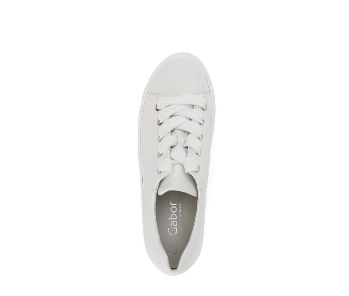 Gabor Damen  Sneaker Low Creme - Glattleder