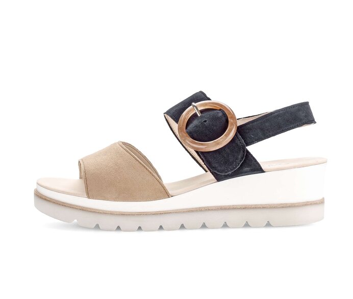 Gabor Damen Keilsandalette Multicolour - Rauleder